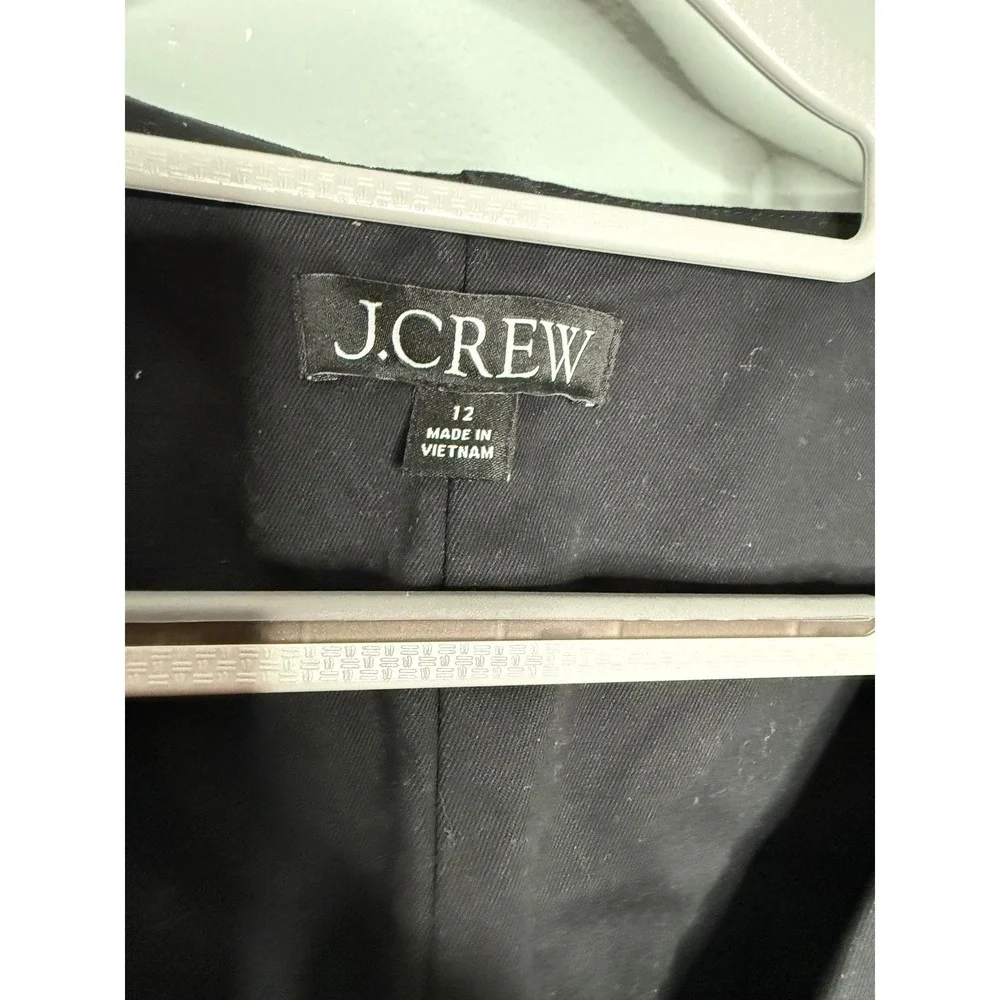 J.crew‎ black puff sleeve button front mini dress classic dark goth